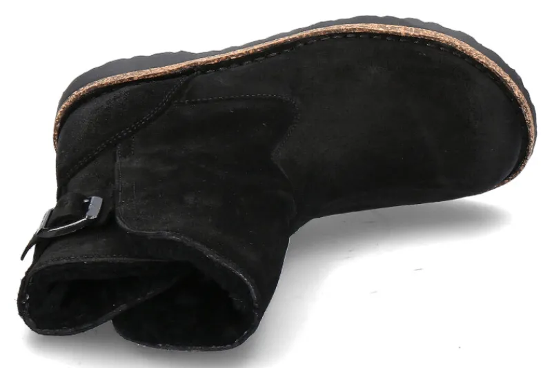 Damen Birkenstock Damen-Boots gefüttert UPPSALA SHEARLING SCHMAL- black