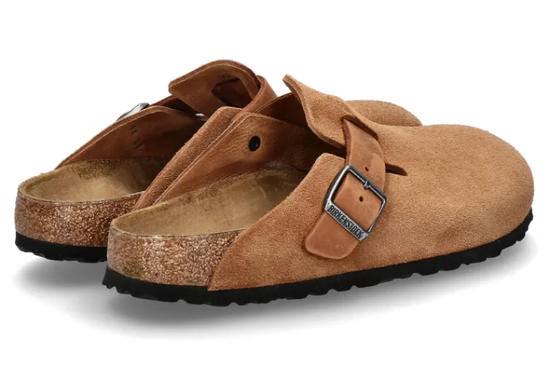 Herren Birkenstock Herren- Clogs BOSTON BS MISCHLEDER- cognac