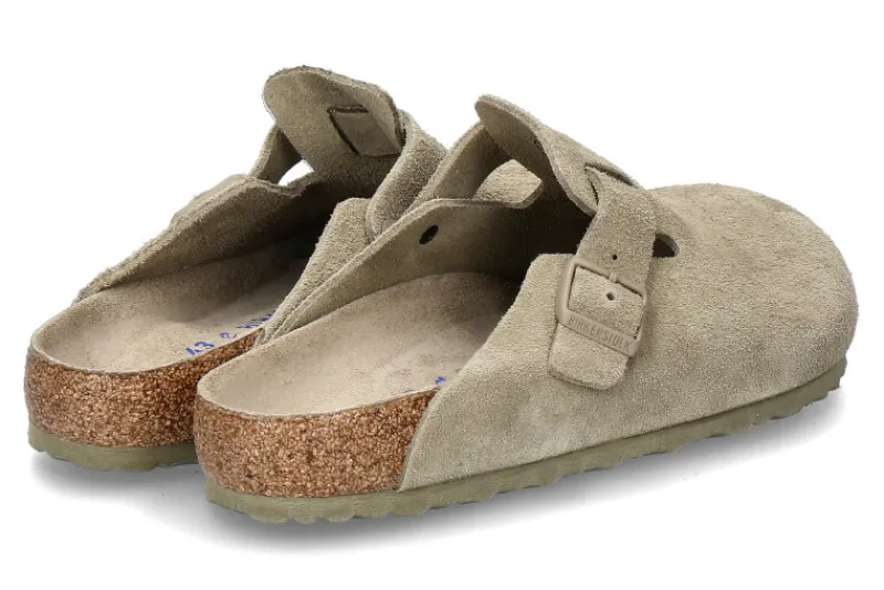 Herren Birkenstock Herren- Clogs BOSTON BS NORMALE WEITE- faded khaki