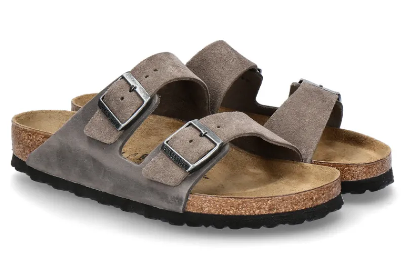 Herren Birkenstock Herren- Pantolette ARIZONA BS MISCHLEDER- concrete gray