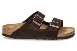 Herren Birkenstock Pantolette ARIZONA SCHMAL VELOURS- mocca/ braun