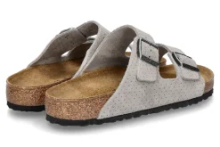 Damen Birkenstock Pantolette ARIZONA NORMAL EMBOSS DOTS- stone coin | 174200001.5