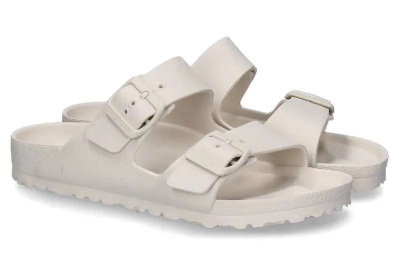 Damen Birkenstock Pantolette ARIZONA SCHMAL EVA- eggshell/ weiss