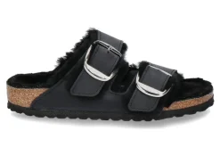 Damen Birkenstock Pantolette ARIZONA BIG BUCKLE SHEARLING- black/schwarz