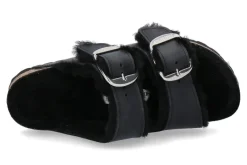 Damen Birkenstock Pantolette ARIZONA BIG BUCKLE SHEARLING- black/schwarz