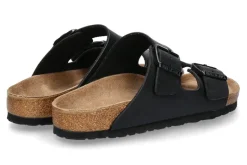 Damen Birkenstock Pantolette ARIZONA NORMAL BIRKO-FLOR SCHWARZ