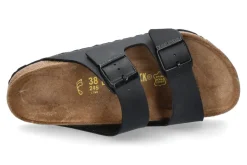 Damen Birkenstock Pantolette ARIZONA NORMAL BIRKO-FLOR SCHWARZ