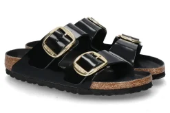 Damen Birkenstock Pantolette ARIZONA SCHMAL BIG BUCKLE- high-shine black