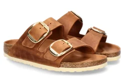 Damen Birkenstock Pantolette ARIZONA SCHMAL BIG BUCKLE ANTIQUE BROWN (40)