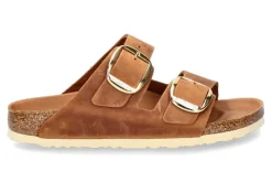 Damen Birkenstock Pantolette ARIZONA SCHMAL BIG BUCKLE ANTIQUE BROWN (40)