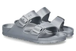 Damen Birkenstock Pantolette ARIZONA EVA SCHMALE WEITE SILVER