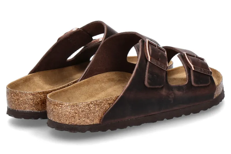 Herren Birkenstock Pantolette ARIZONA NORMAL FETTLEDER HABANA (43)