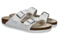 Damen Birkenstock Pantolette ARIZONA NORMAL BIRKO-FLOR WEISS (37 )