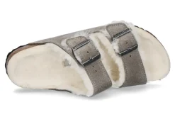Damen Birkenstock Pantolette ARIZONA FUR STONE COIN SCHMALE WEITE