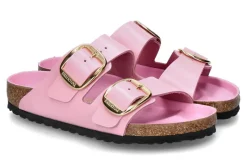 Damen Birkenstock Pantolette ARIZONA BIG BUCKLE NORMAL- high shine fondant pink