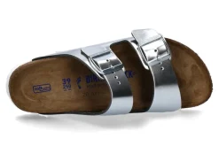 Damen Birkenstock Pantolette ARIZONA SILVER SCHMAL (35)