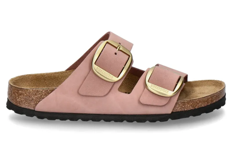 Damen Birkenstock Pantolette ARIZONA BIG BUCKLE NUBUKLEDER- old rose