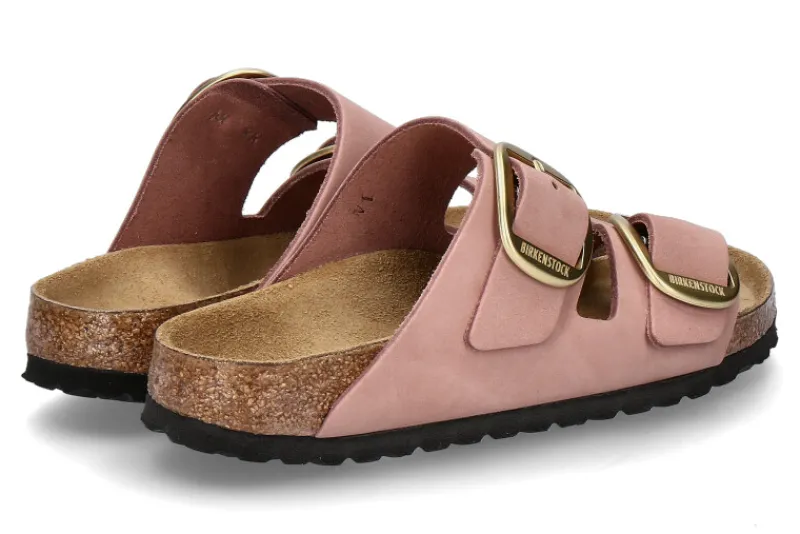 Damen Birkenstock Pantolette ARIZONA BIG BUCKLE NUBUKLEDER- old rose