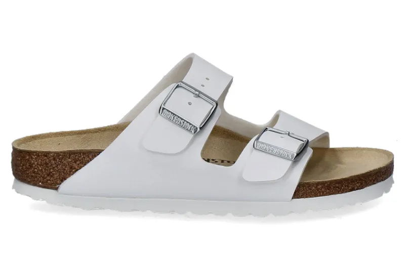 Herren Birkenstock Pantolette ARIZONA SCHMAL BIRKO-FLOR WEIß (36)