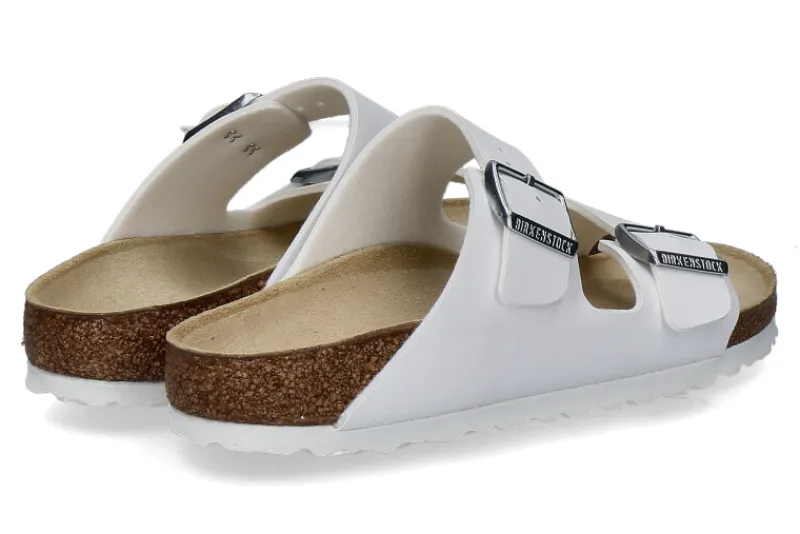 Herren Birkenstock Pantolette ARIZONA SCHMAL BIRKO-FLOR WEIß (36)