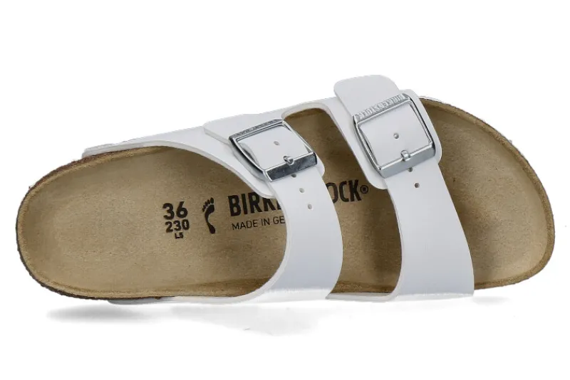 Herren Birkenstock Pantolette ARIZONA SCHMAL BIRKO-FLOR WEIß (36)