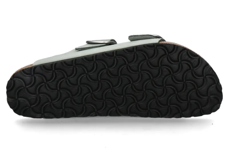 Damen Birkenstock Pantolette ARIZONA BIG BUCKLE NUBUKLEDER- pure sage