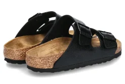 Damen Birkenstock Pantolette ARIZONA SCHMALE WEITE- shiny lizard black
