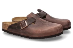 Herren Birkenstock Pantolette Boston BS Braun