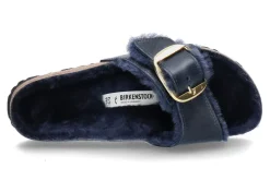 Damen Birkenstock Pantolette gefüttert MADRID SCHMAL BIG BUCKLE- midnight