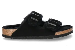 Damen Birkenstock Pantolette gefüttert ARIZONA SCHMAL FUR BLACK