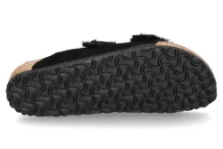 Damen Birkenstock Pantolette gefüttert ARIZONA SCHMAL FUR BLACK
