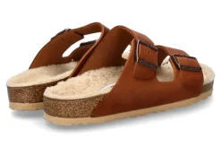 Herren Birkenstock Pantolette gefüttert ARIZONA ANTIQUE PULL COGNAC (40)