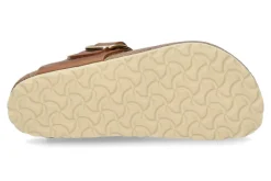 Damen Birkenstock Pantolette GIZEH NORMAL BIG BUCKLE- cognac