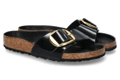Damen Birkenstock Pantolette MADRID BIG BUCKLE NORMAL -highshine black