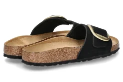Damen Birkenstock Pantolette MADRID BIG BUCKLE BLACK SCHMALE WEITE