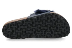 Damen Birkenstock Pantolette MADRID BIG BUCKLE SHEARLING- midnight