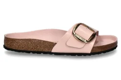 Damen Birkenstock Pantolette MADRID NORMAL BIG BUCKLE- high shine light rose