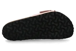 Damen Birkenstock Pantolette MADRID NORMAL BIG BUCKLE- high shine light rose