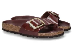 Damen Birkenstock Pantolette MADRID BIG BUCKLE SCHMAL NATURLEDER- chocolate