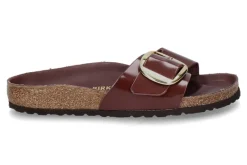 Damen Birkenstock Pantolette MADRID BIG BUCKLE SCHMAL NATURLEDER- chocolate