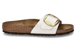 Damen Birkenstock Pantolette SCHMAL MADRID BIG BUCKLE GRACEFUL PEARL WHITE (41)
