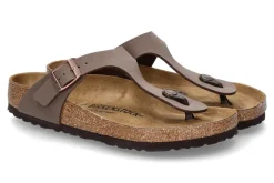 Damen Birkenstock Pantolette SCHMAL GIZEH NUBUK MOCCA  (45)