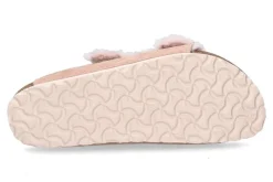 Damen Birkenstock Pantolette schmal gefüttert ARIZONA SHEARLING LIGHT ROSE
