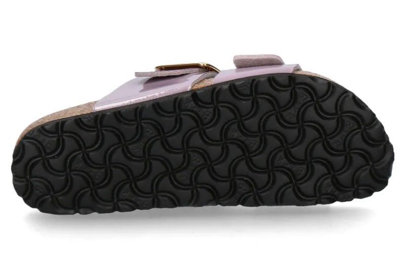 Damen Birkenstock Pantolette SYDNEY CUSHION BUCKLE BIRKO-FLOR- patent faded purple