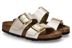 Damen Birkenstock Pantolette SYDNEY CUSHION BUCKLE- graceful pearl white