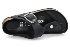 Damen Birkenstock Zehensteg GIZEH NORMAL BIG BUCKLE BLACK
