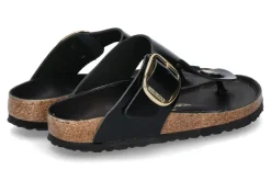 Damen Birkenstock Zehentrenner GIZEH SCHMAL BIG BUCKLE- high shine schwarz