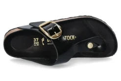 Damen Birkenstock Zehentrenner GIZEH SCHMAL BIG BUCKLE- high shine schwarz