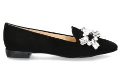 Damen Brunate Ballerina FLEX CAMOSCIO NERO