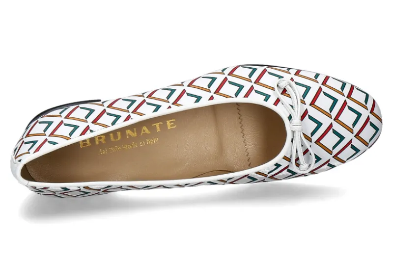 Damen Brunate Ballerina FLEX TRICK NAPPA- bianco/ weiss